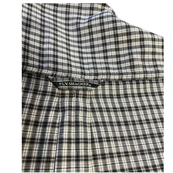 Flyshacker Button Up Shirt Mens XL Plaid Long Sleeve - Picture 5 of 8